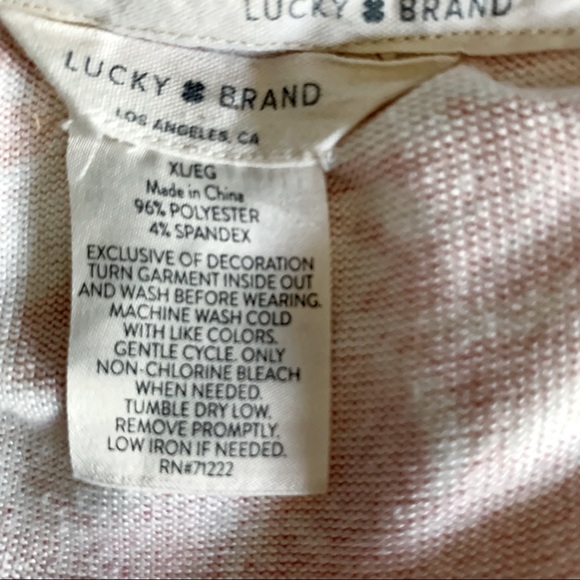 Lucky Brand Pink & White Floral Tank Top Size XL - Picture 12 of 12